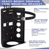 Vehicle Propane Storage Tank Mounting Bracket, Adjustable Stainless Steel Strap Design, Heavy Duty Camping Gas Bottle Support Rust Resistant