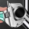 6/8inch Adjustable Wrench Professional Shifters Spanner with Wide Calibers Opening for Household