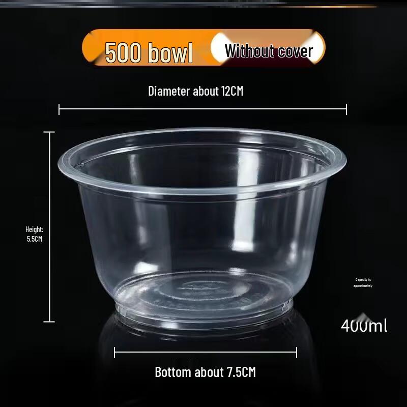 ZISIZ Disposable Plastic Bowls
