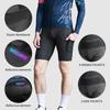 WOSAWE Men's Road Cycling Breathable Stretch Athletic Foam Padded Side Pocket Night Cycling Shorts