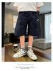 Boys' summer thin workwear shorts 2026 new item, big boys' summer clothes, boys' mid pants, worn over children's five quarter pants