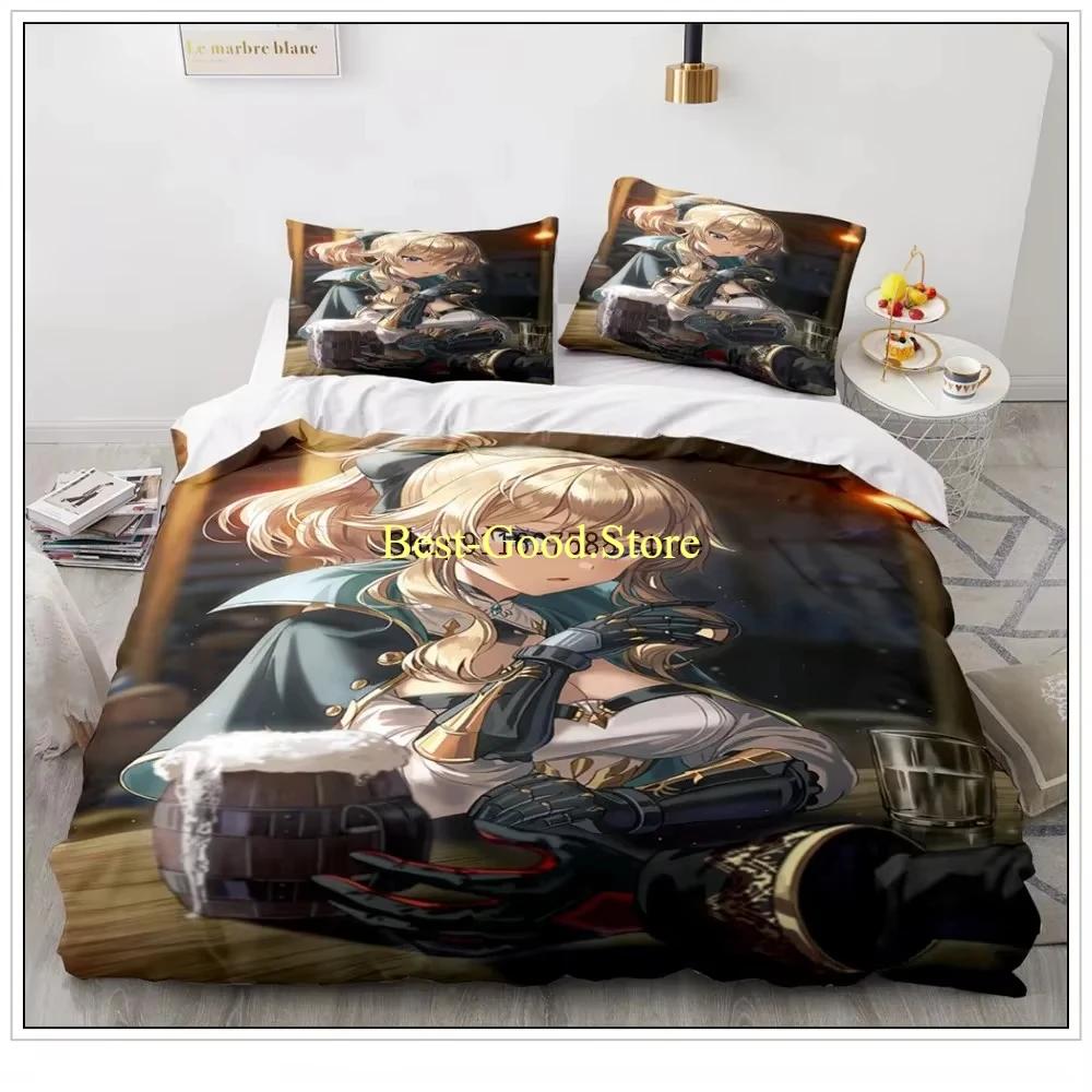 Game Genshin Impact Klee Cosplay Duvet Cover Anime Cartoon Bedding Set Diona Coplay Bed Set Quilt Comforter Covers Home Textiles