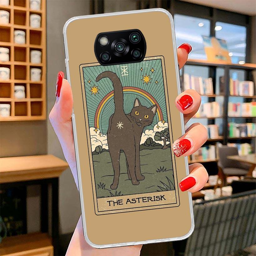 Tarot Card Cute Art Cats Cover Phone Case For Xiaomi Poco F7 Ultra X7 X6 X5 Pro M7 Redmi 15C 15 13C 13 12C 12 10C 10 9A 9C 9T 9