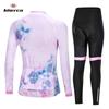 2026 Autumn Breathable Women Pro Cycling Long Sleeve Jersey Set Spring Sports Suit MTB Bike Clothing Female Bicycle Clothes Roupas Femininas