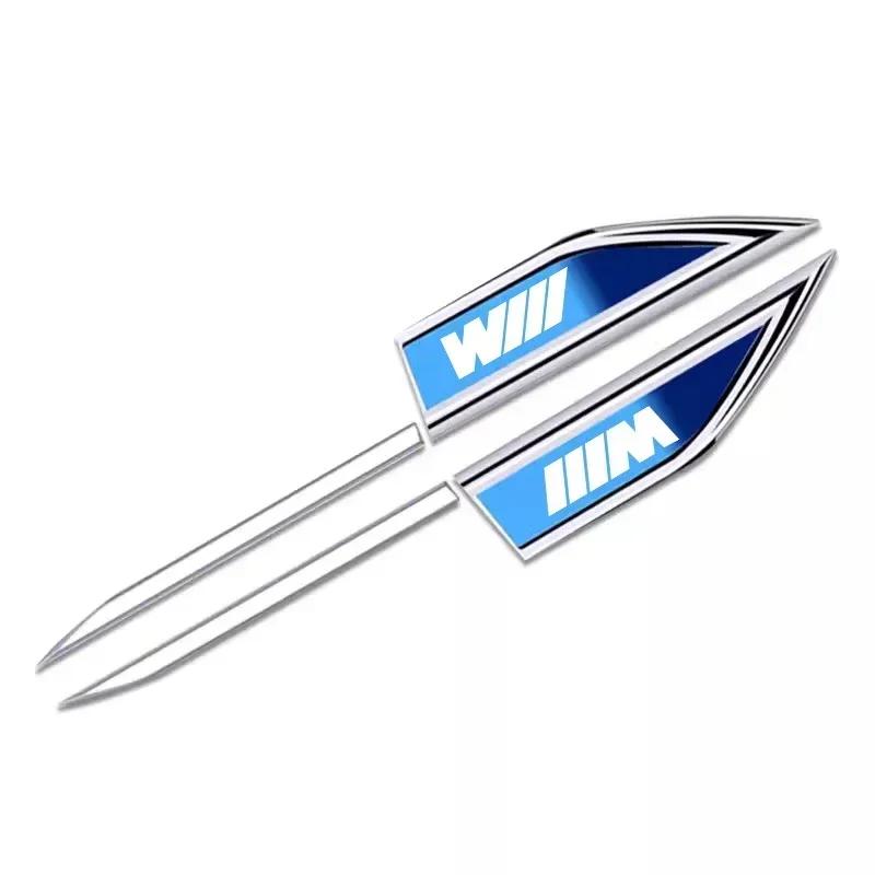 -BMW Metal Stickers 2Pcs Car Body Decoration Stickers For BMW E46 E90 E60 F30 F10 E39 E36 F20 G20 G30 E92 E87 E91 X5 E70 F11 E30
