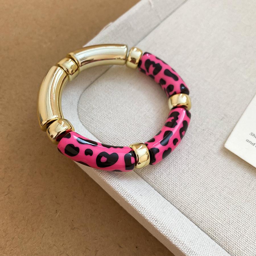 

Acrylic Marbled Beaded Bracelet - 2025 Trendy High-End Niche Style