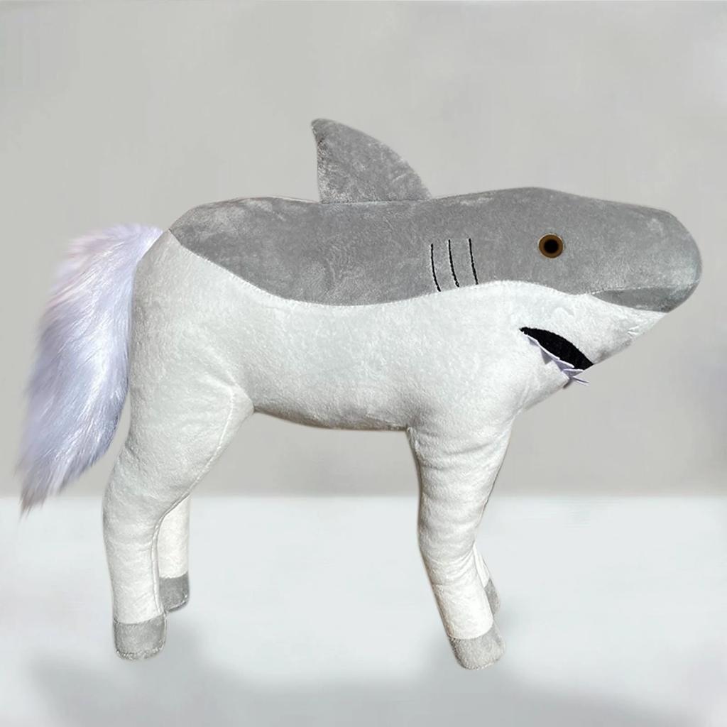 40/50/60cm Shark Horse Soft Stuffed Plush Toy Stuffed Shark Head Horse Body Model Doll Pillow Toy For Kid Children Birthday Gift