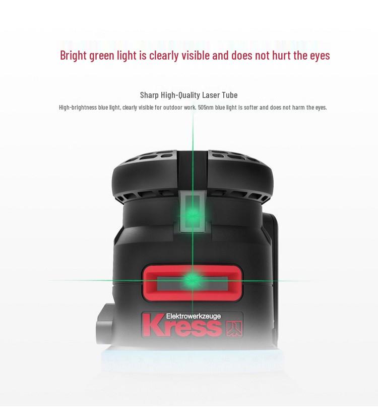 Proiettore Laser Infrarosso Kress Green Autolivellante a 2 Linee 5 Linee