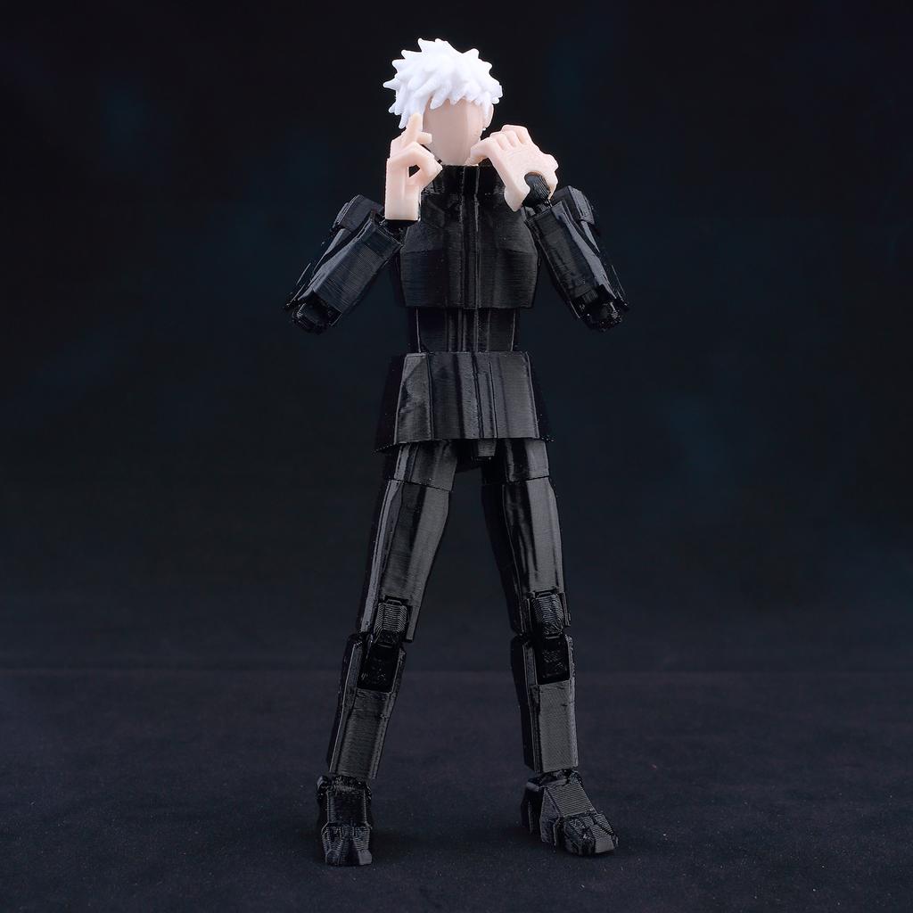 9L 3D Jujutsu Kaisen Figure Titan 13 Anime Gojo Black Outfit Model Lucky 13 Model Dummy 13 Anime Multi-Jointed Poseable Toys