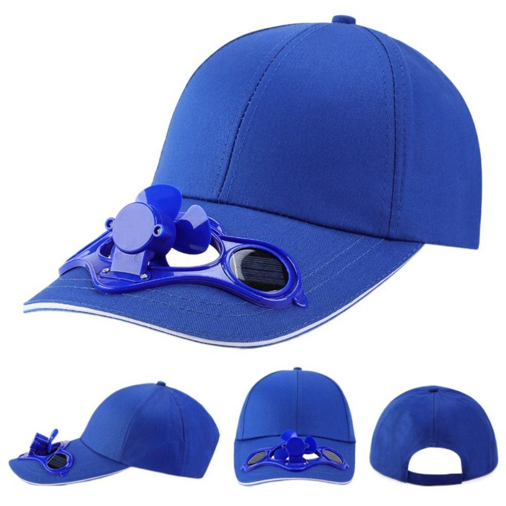 Sun Protection Summer Fan Sunhat Breathable Baseball Cap Solar Fan Cap  Adult Summer