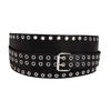 Row Buttonhole Double Extended Womens Waistband Elastic Decoration Dress