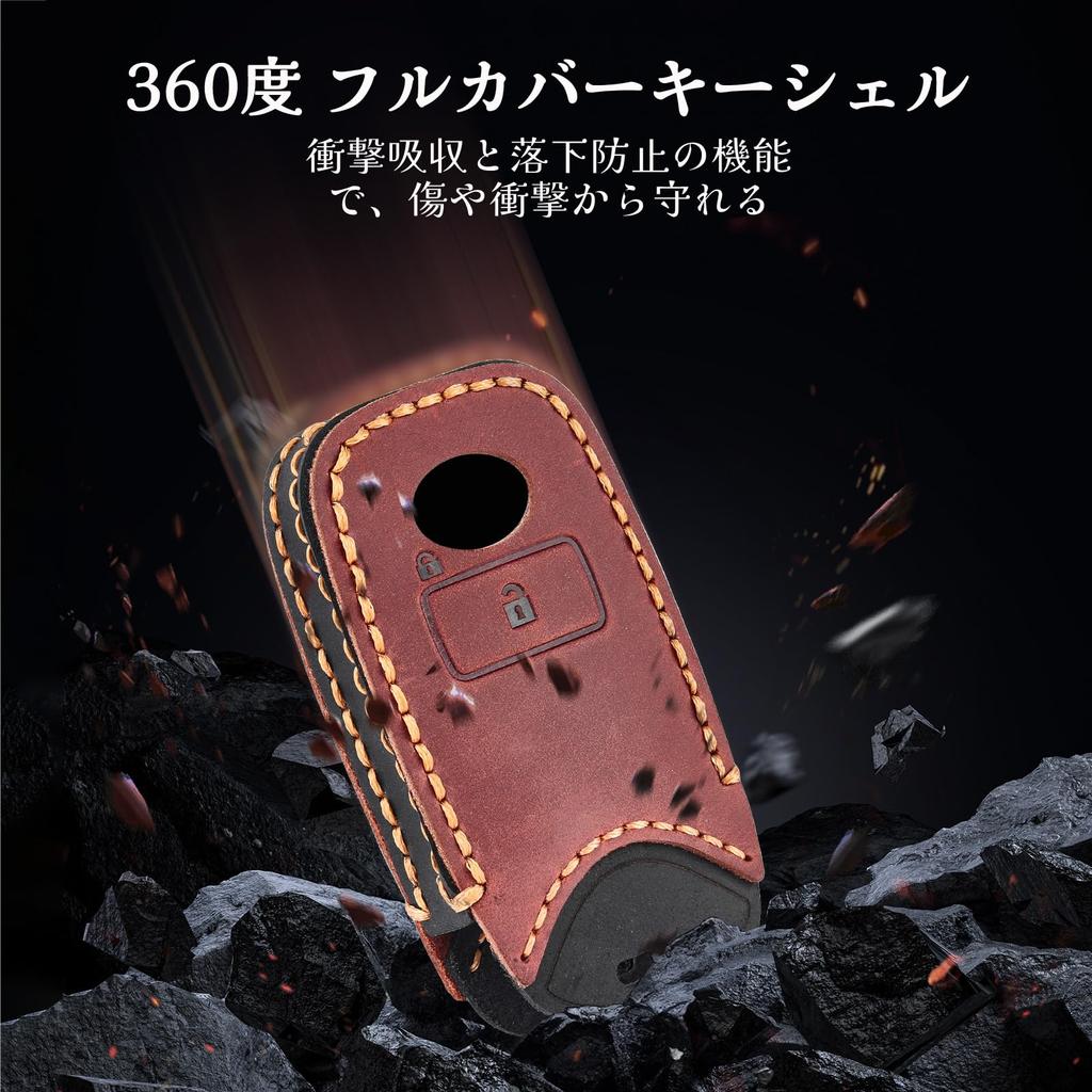 [OFF WE GO] Daihatsu/Toyota car key cover leather compatible Toyota