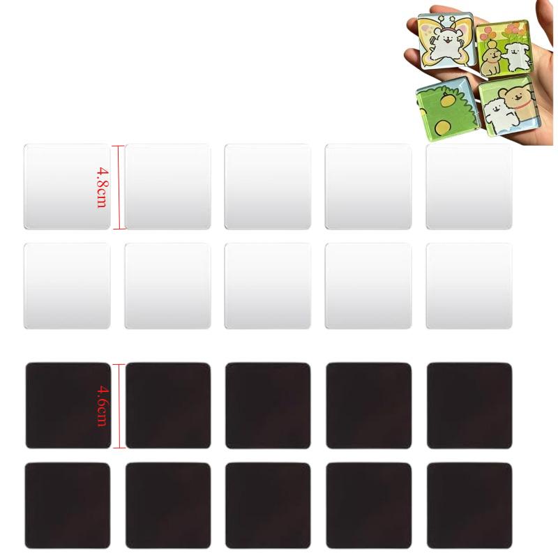 Diy Fridge Magnets Kit Acrylic Blank Refrigerator Magnets With Adhesive Backing Ferrite Magnets For Craft Home Office Decor