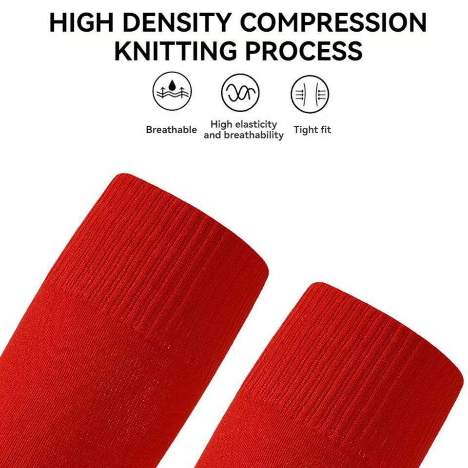 Loogdeel 1 Paar Erwachsene Fußball Fixierte Socken Beinschoner Kind Hohe Elastizität Atmungsaktives Mesh Einschichtige Taschen Bodenlose Socken