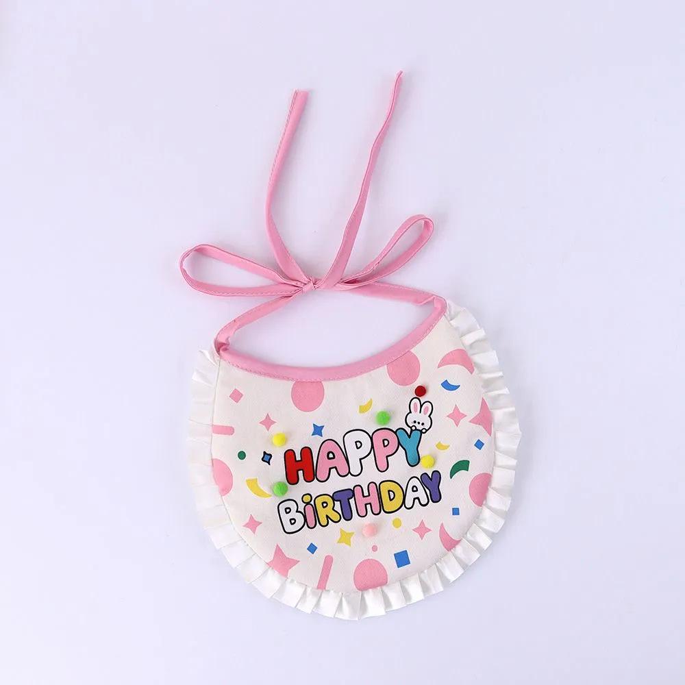 Cat & Dog Birthday Party Costume: Cute Japanese Scarf, Hat, & Bib Set