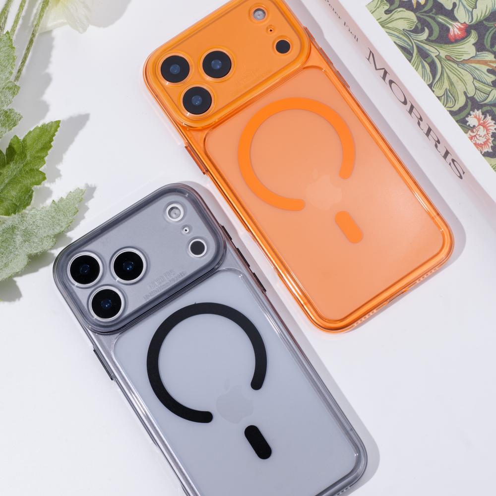 Applicable to iPhone17ProMax matte semi-transparent lens mobile phone case with Ai camera button, the new 17Pro fine hole magsafe magnetic suction