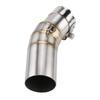 Motorcycle Mid Pipe, Motorcycle Exhaust Middle Pipe Stainless Steel Exhaust Motorcycle Exhaust Link Pipe for Car