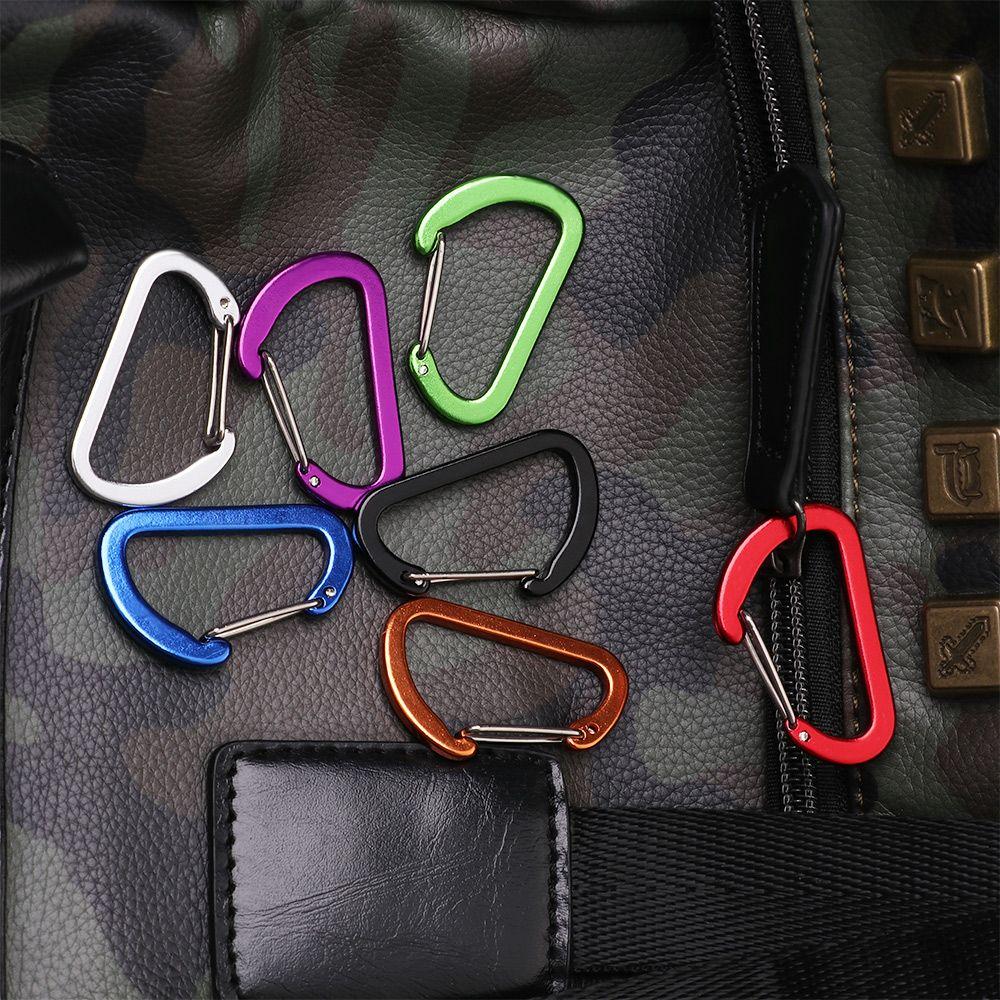 Alloy Lock Buckle Hook Carabiner Outdoor Camping Keyring Climbing Snap Clip D-Ring Keychain