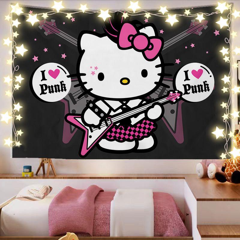 Hello Kitty tapestry 75x100 чёрный