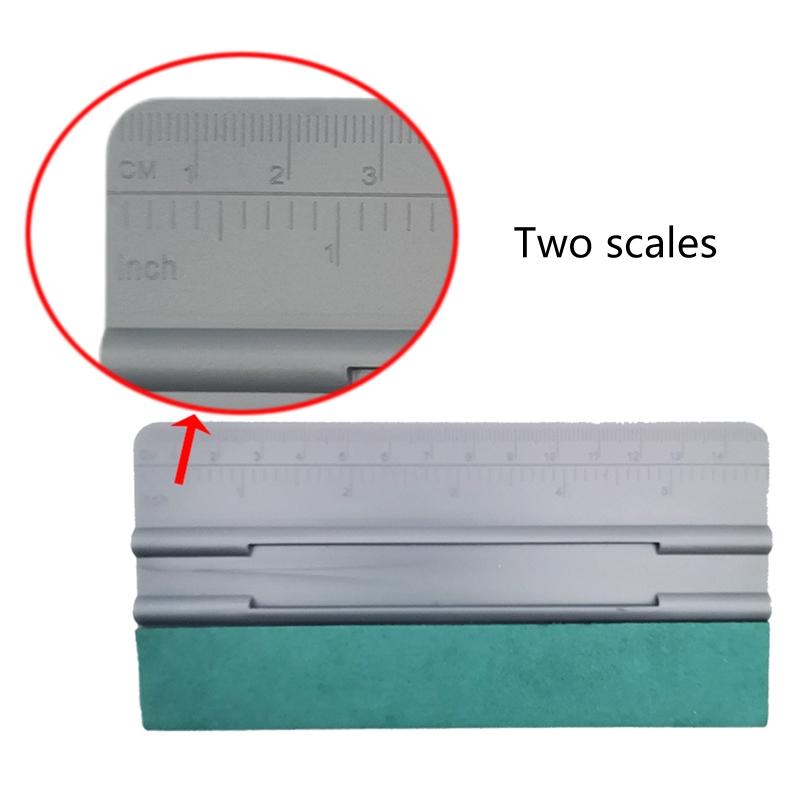 Carbon Fiber Vinyl Scale Squeegee Vinyl Wrap Car Film Sticker Wrapping Suede Felt Scraper Window Tint Tool Cleaning Tool