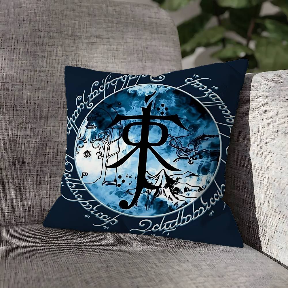 L-Lords of the R-RingES Throw Pillow Case For 55x55cm 30x30cm 50x50cm 45x45cm 40x40cm Square Chair Pillowcase Case