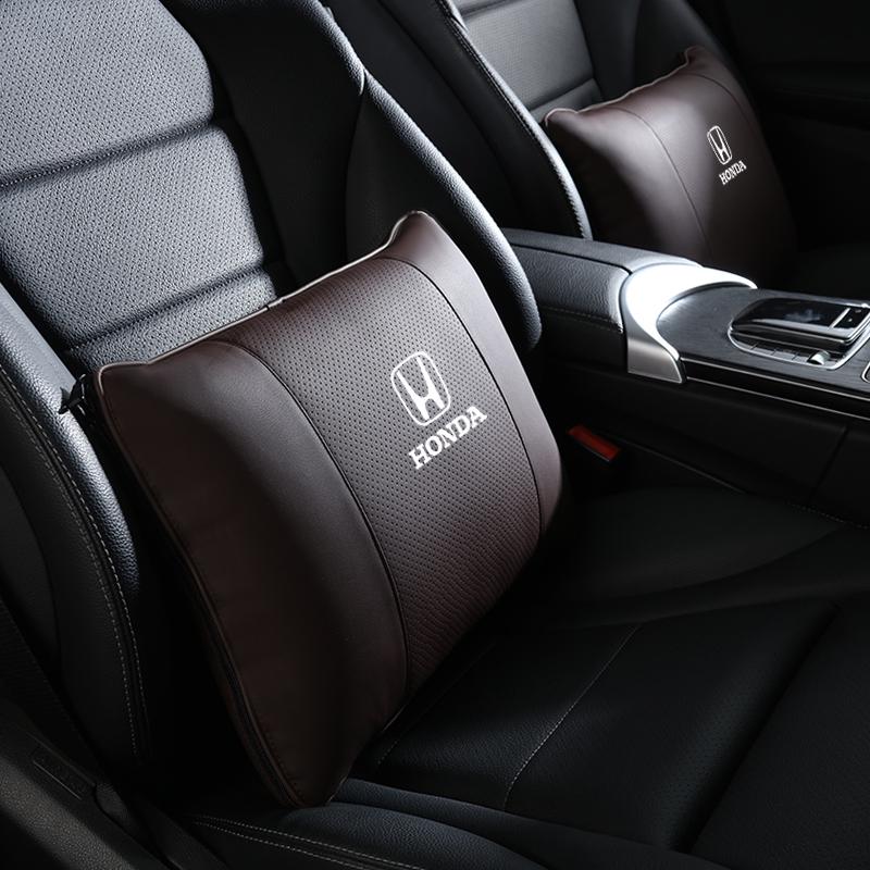 Honda Accord CR-V Civic Car Headrest & Lumbar Support Pillow Set
