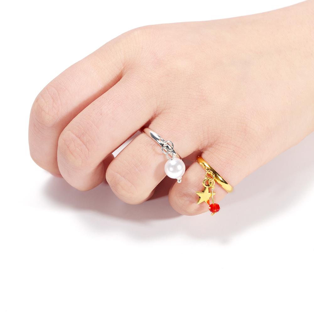 20ks/šarže Nastavitelné nastavení prázdného kroužku s otvorem pro DIY módní kroužky Příslušenství pro výrobu šperků Zjištění