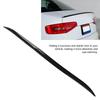 Qiilu Rear Trunk Spoiler Car Rear Trunk Spoiler Roof Wing Grip Glossy Black Rubber 120x4cm / 47.2x1.6in Universal Double-Sided Adhesive Included