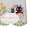 Marushin Face Studio Ghibli Delivery Favorite 34 x 1005036300 Towel, "Kiki's Service" Jiji, Flower, 80cm, 100% Cotton,
