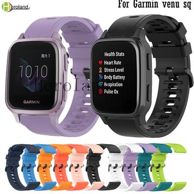 Garmin venu sq / Vivoactive 3 Akıllı Saat Bilekliği İçin 20MM Yumuşak Silikon Saat Kayışı Huawei watch GT 2 42mm Kayış İçin