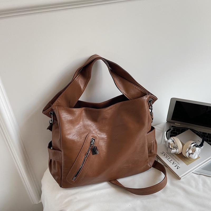 

2025 Women s Large Capacity Fashion Textured Shoulder & Crossbody Handheld Tote Bag One size