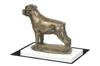 Rottweiler, Rott, Rottie - dog figurine, figure on a white base, trophy for Art-Dog dog show exhibition