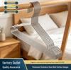 Stainless Steel Non-Slip Clothes Hanger for Balcony & Bedroom - Thick Solid Wire for Wet & Dry Use