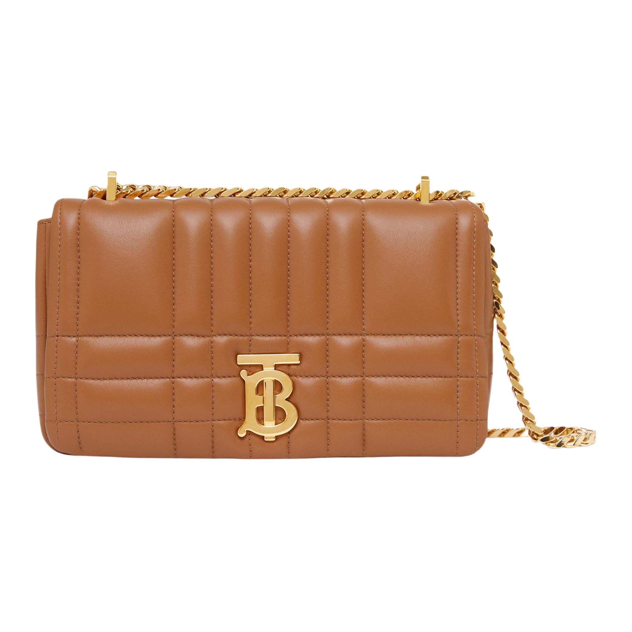 

Burberry Lola Bag With TB Metal Accessories And Magnetic Flap Closure Women Shoulder Bag Brown 80595141 Basic Set (Bag+Dust Bag)