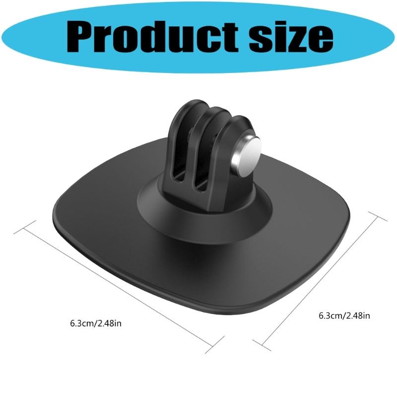 Flexible Klebehalterung für Action-Kameras Sichere Montage auf flachen und gekrümmten Oberflächen 180 Grad verstellbare Neigung Aluminiumlegierung