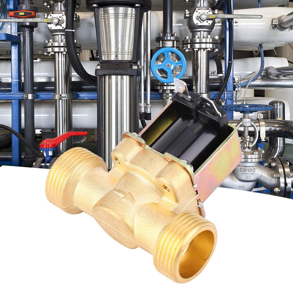 G3 4 Pouces Normally Closed Laiton Électrovanne Solénoïde Filetage Mâle Pour Contrôle d'Eau