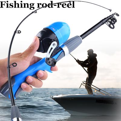 Ice Fishing Rod Combo Ice Fishing Reel Bullet Wheel Mini Ultra-light Protable Protable Telescopic Fishing Rod