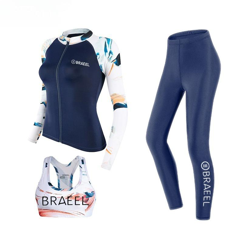 2026 Neues Weiches Bequemes Langarm Rash Guard Damen Neoprenanzug zum Surfen Quallenschutz Damen Badeanzug