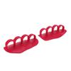 1 Pair Workout Grips Multifunctional Weight Lifting Rubber Gym Grips for Barbell and Dumbbell Red