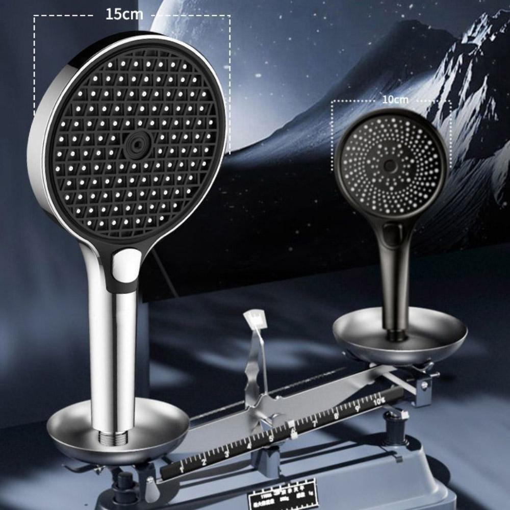 15cm Large Panel Boost Filter Shower Head Three-speed Home Bathroom Large Water Flow Shower Filter Shower Set