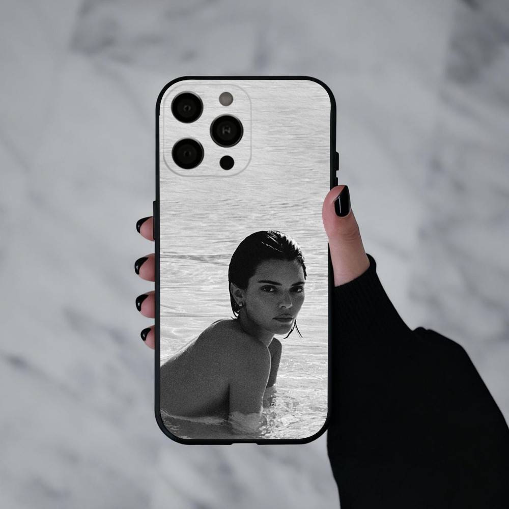 Model K-Kendall Nicole J-Jenner  Phone Case For iPhone 17pro,16,15,14,13,12,11 Plus,Pro Max,XS,Soft Silicone Black Cover
