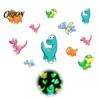 Indoor And Outdoor Wall Decorations Luminous Cartoon Dinosaur Sticker, Self-Adhesive Decorative Durable Decals for Glass Doors Waterproof PVC