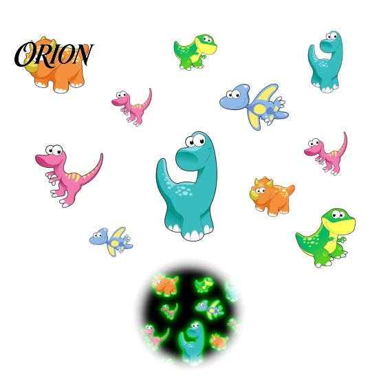 Indoor And Outdoor Wall Decorations Luminous Cartoon Dinosaur Sticker, Self-Adhesive Decorative Durable Decals for Glass Doors Waterproof PVC