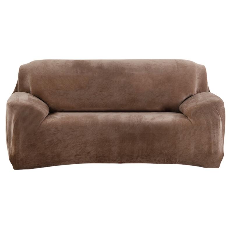 Wholesale Plush Sofa Cover Full Coverage Anti-slip Thick Single/three-person Amazon/wish/cross-border Hot