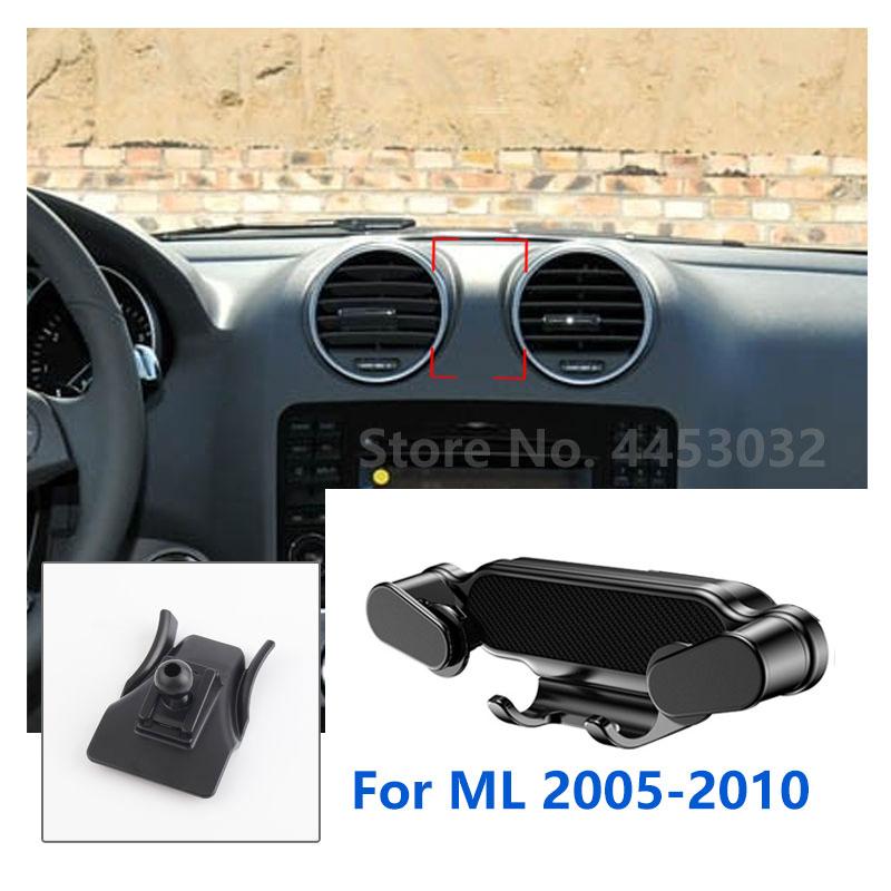 Speciale Per Mercedes Benz W164 ML 350 500 Porta Telefono per Auto Supporto Gravitazionale per Cellulare Supporto GPS Accessori Supporto per Bocchetta d'Aria 2005-2010
