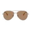 Burberry Logo Metal Pilot Sunglasses Women Sunglasses Silver BE3147