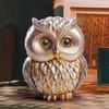 Owl Figurines Home Decors Accents Resins Owl Statue for Home Office Bedroom Bookshelfs Decors Small Animal Sculptures