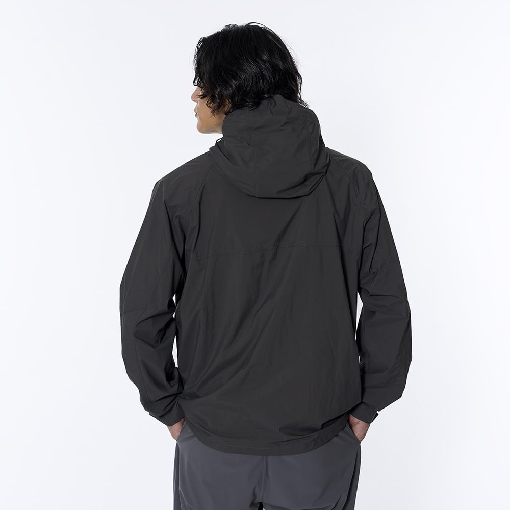 Mizuno Go To by B2MEB002 Light Mountain Ash XL Men's Water-Repellent Parka, Black,