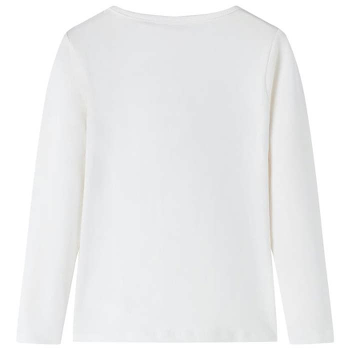 T-shirt enfants à manches longues écru 92/104/116/128/140