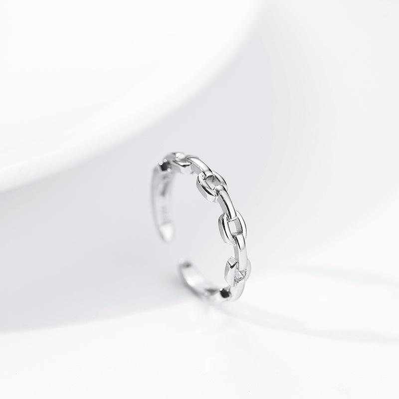 Twisted Chain Ring: Trendy Korean Style Women's Open Ring